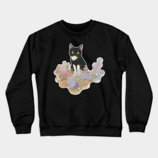 Cat Miaw: Playful and Cute Cat Design Crewneck Sweatshirt